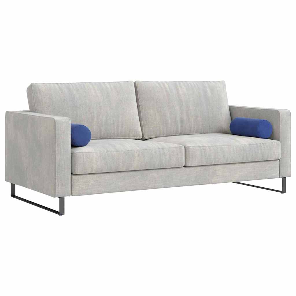 Bolsterkissen 2 Stück Blau Ø 15 x 40 cm Cordstoff