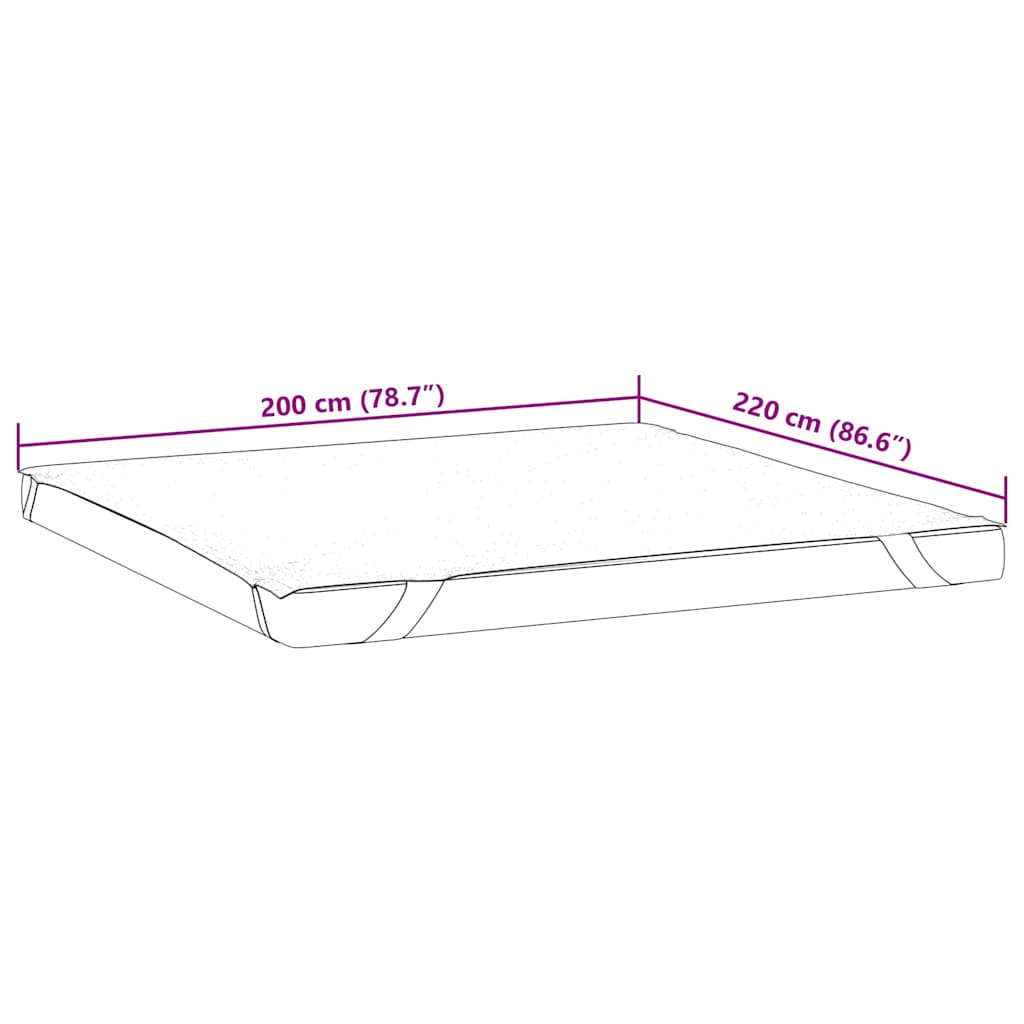 Matratzenschoner Weiß 90x190 cm Wasserdicht