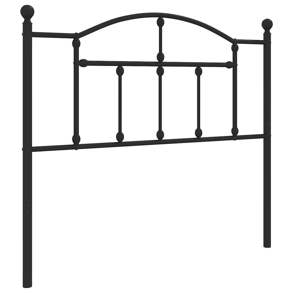 Ersatz-Kopfteil Metall Schwarz 90 cm