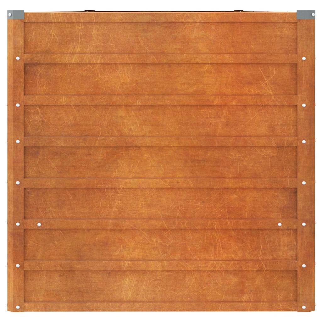 Hochbeet Rostig 100x100x77 cm Cortenstahl