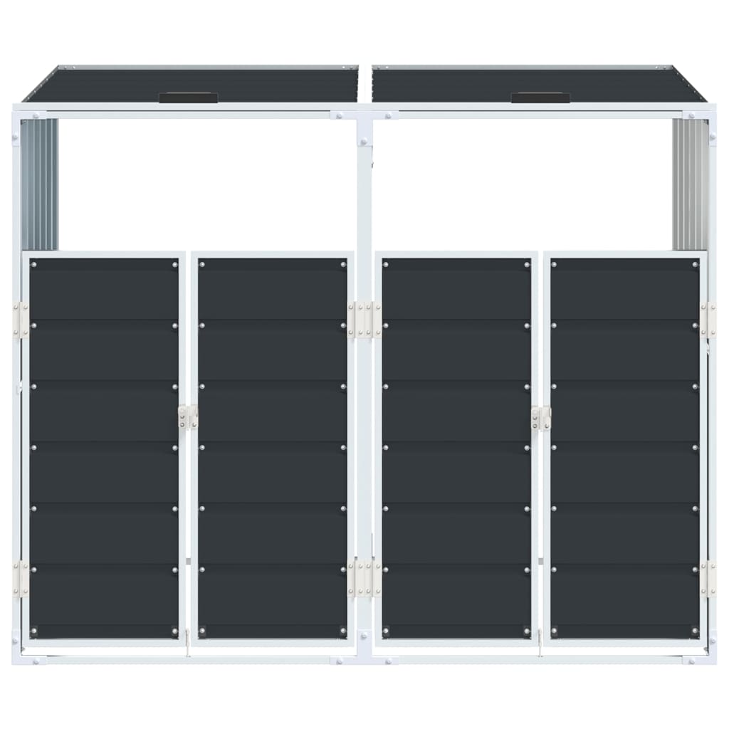 Mülltonnenbox für 1 Tonne Grün 72x81x115 cm Stahl