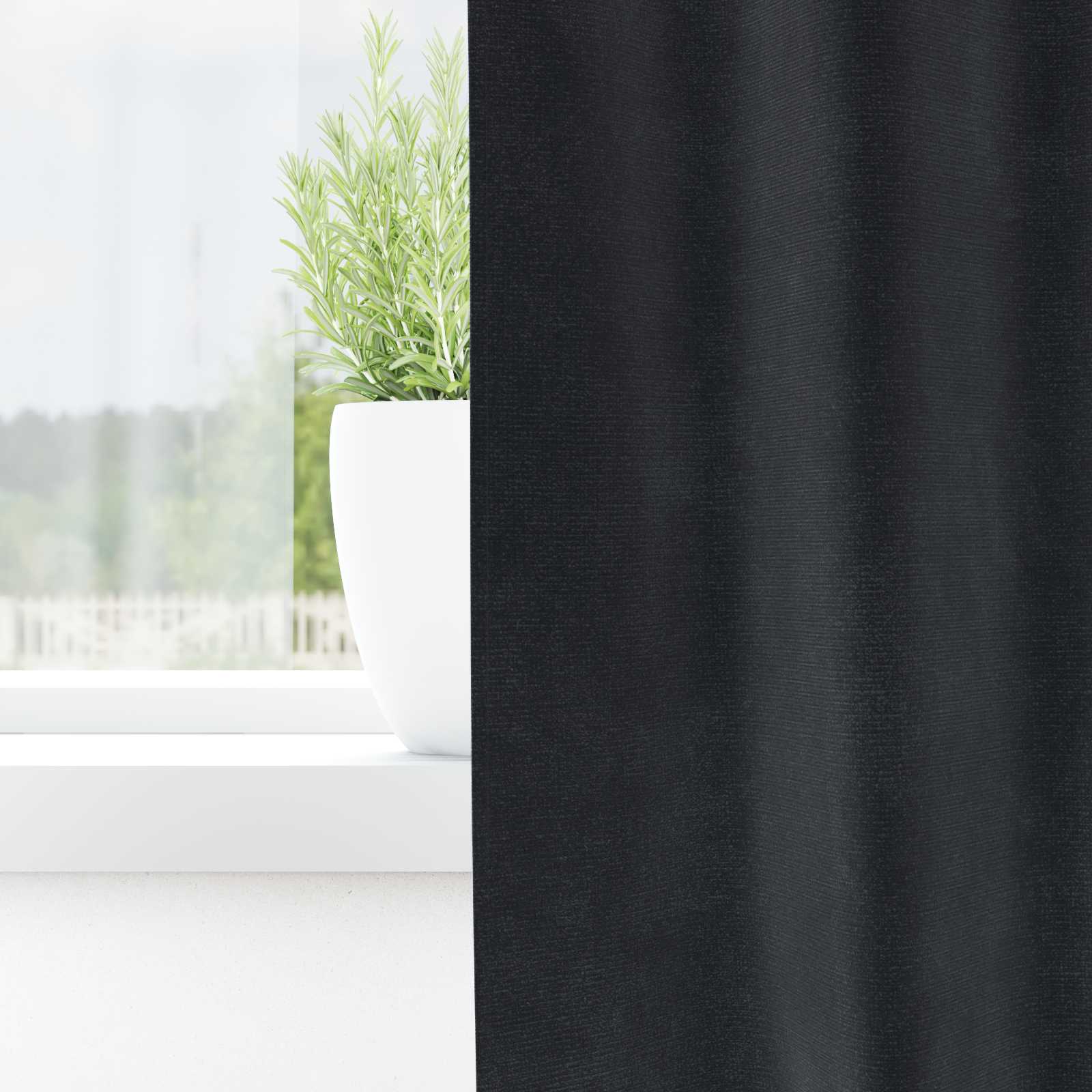 Verdunkelungsvorhänge 2 pcs Schwarz 140 x 140 cm Samt