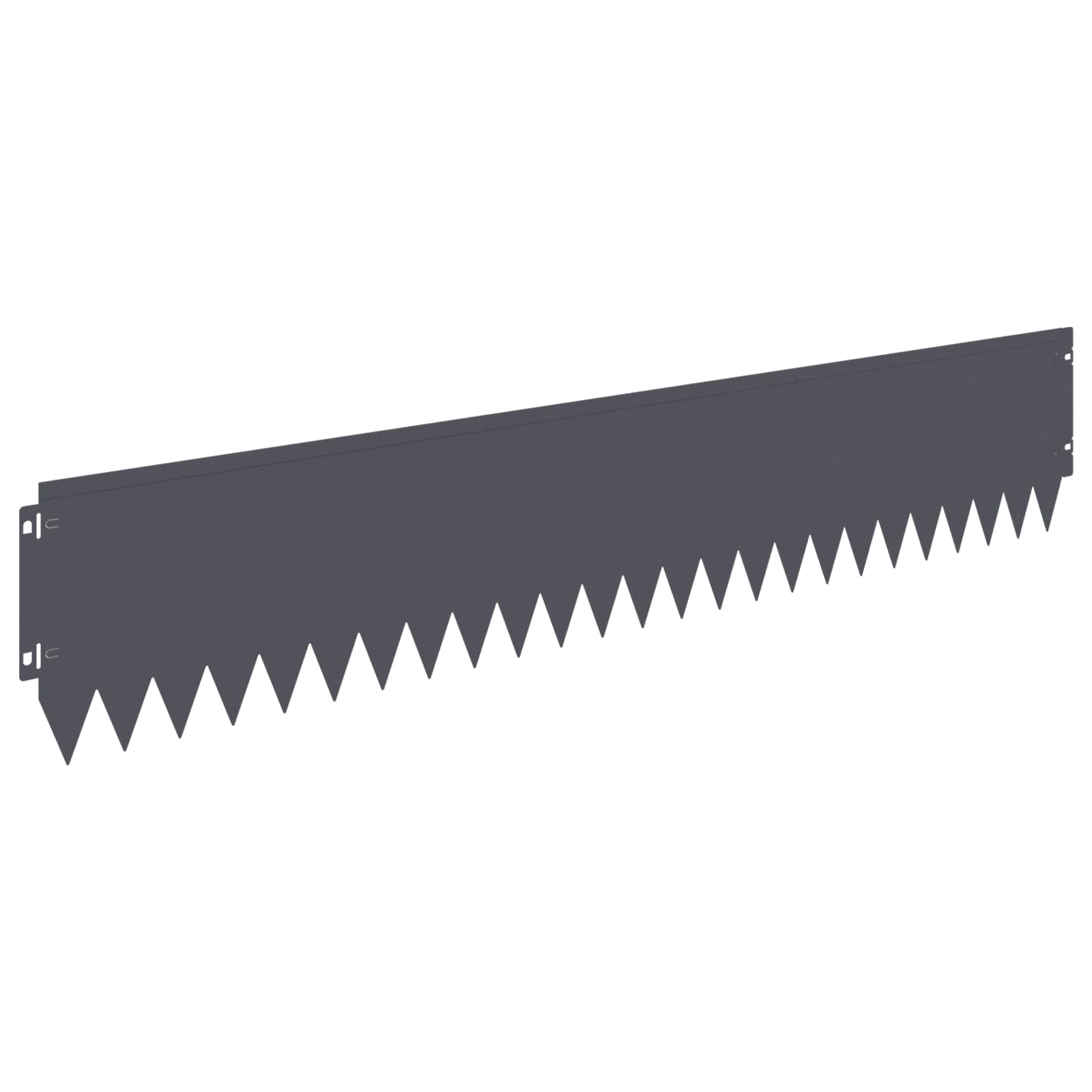 Raseneinfassung 10 pcs 103 x 10 cm Stahl Schwarz