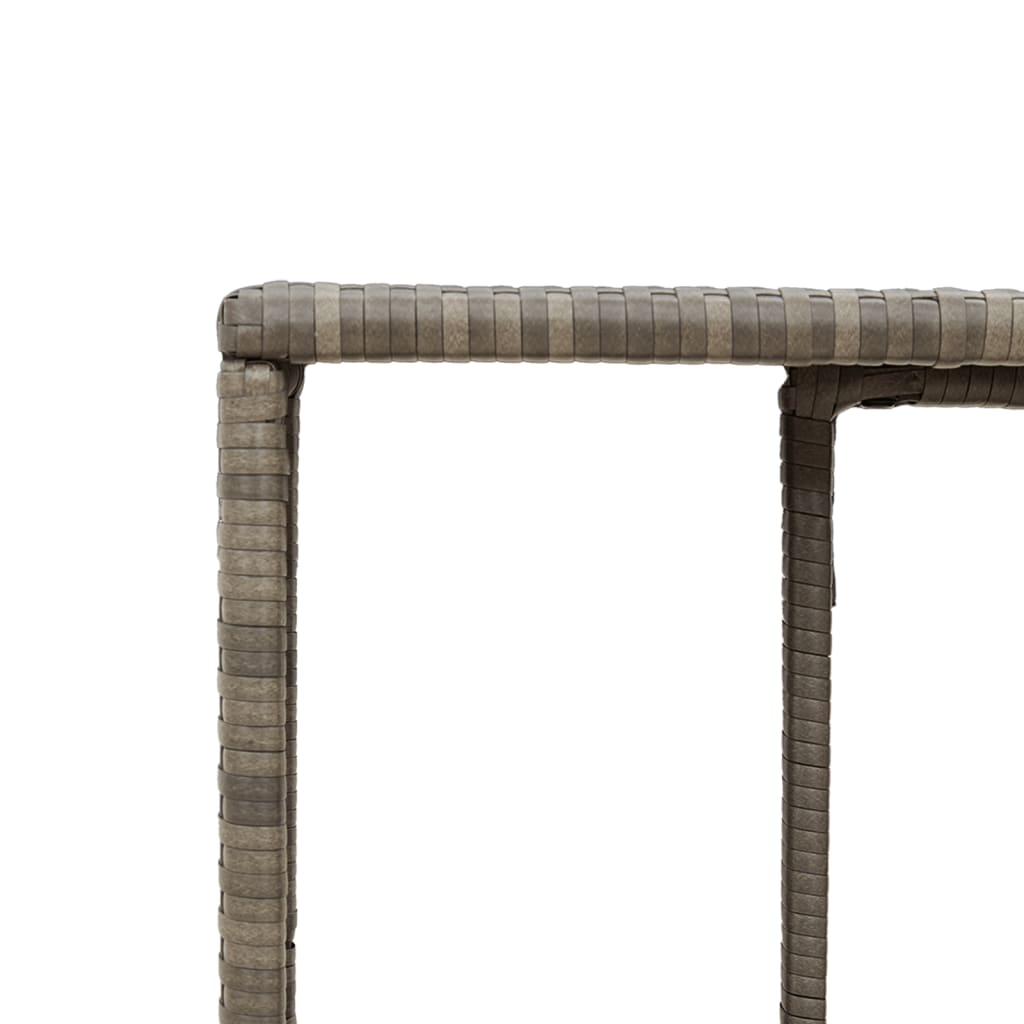 Lagerregale 2 Stk. Schwarz Poly Rattan