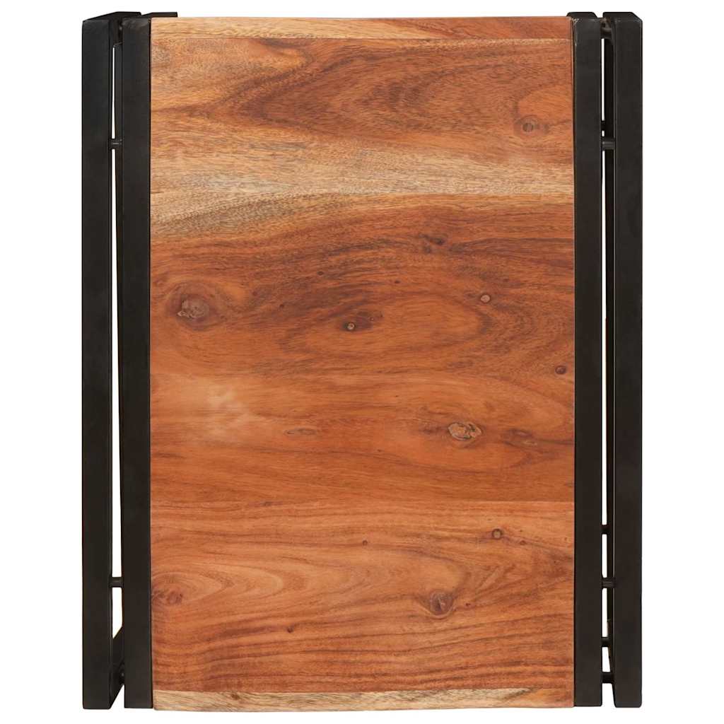 Badregal für Braun 40 x 50 x 23 cm Massives rohes Mangoholz
