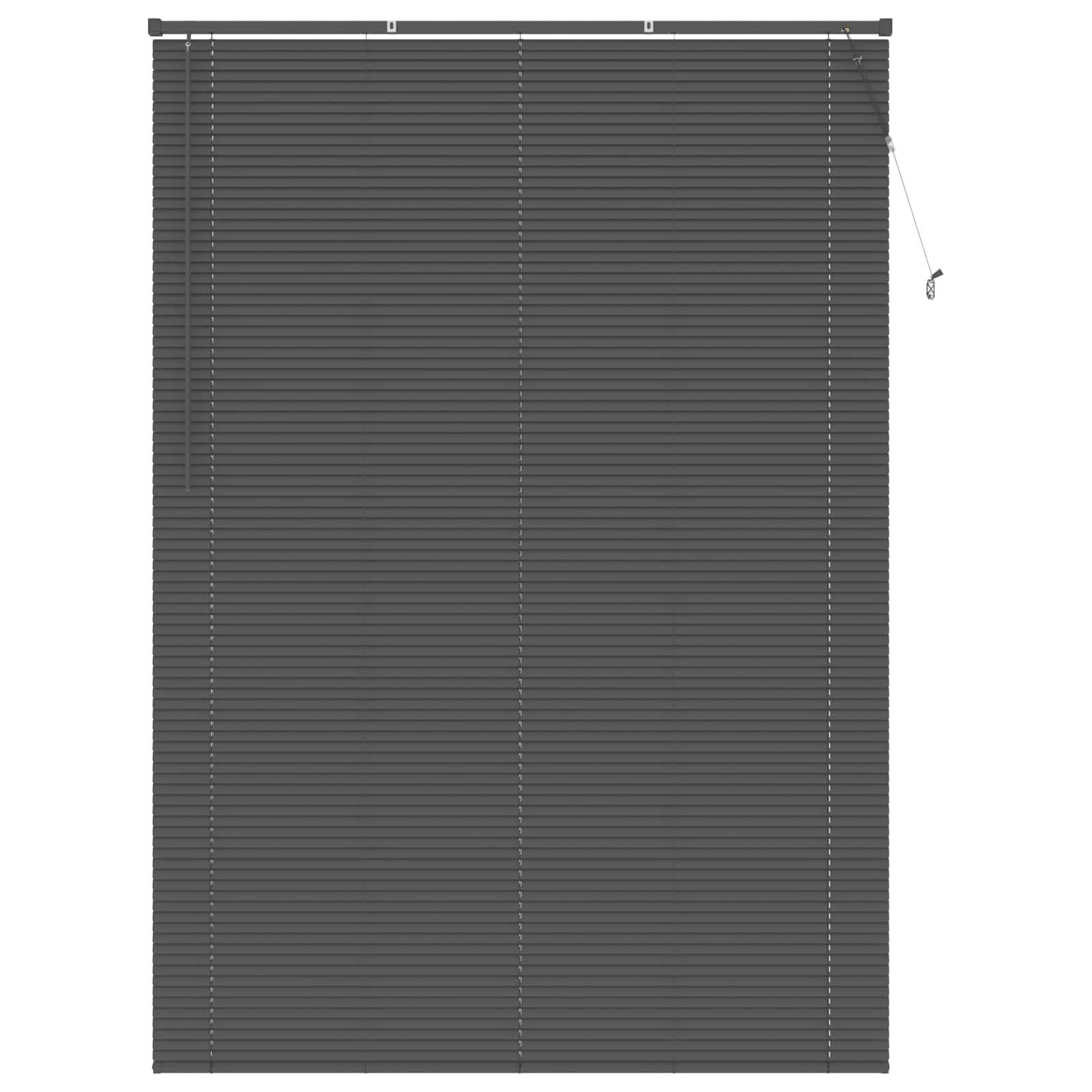 Jalousie Silber Grau 150 x 40 cm 25 mm PVC