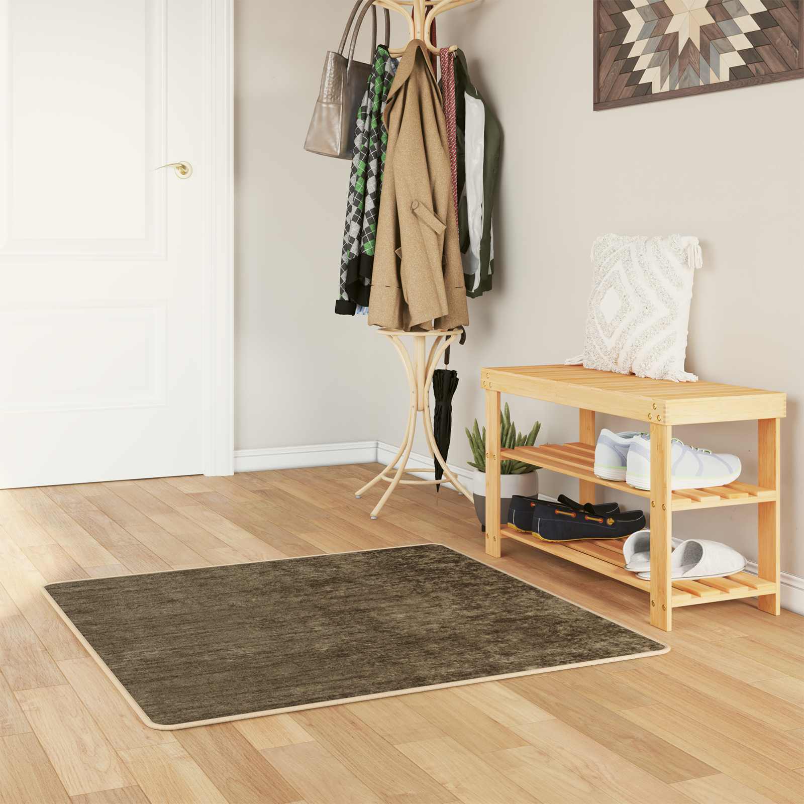 Teppich Waschbar Mehrfarbig 160x230 cm