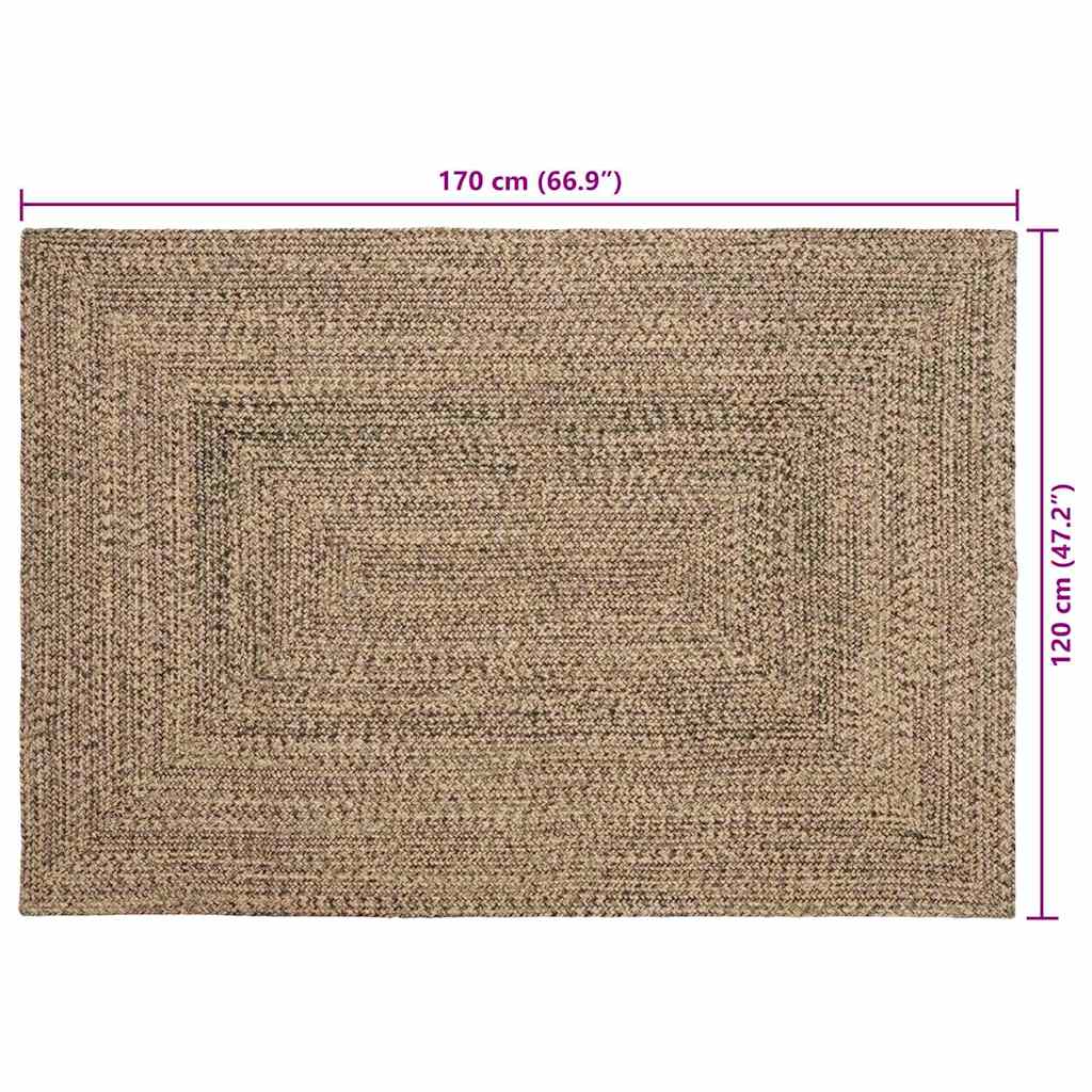 Bereichsteppiche Natürlich und Weiß 60 x 110 cm Jute