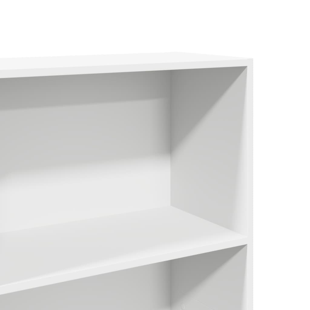 Bücherregal Weiß 80x30x189 cm Holzwerkstoff