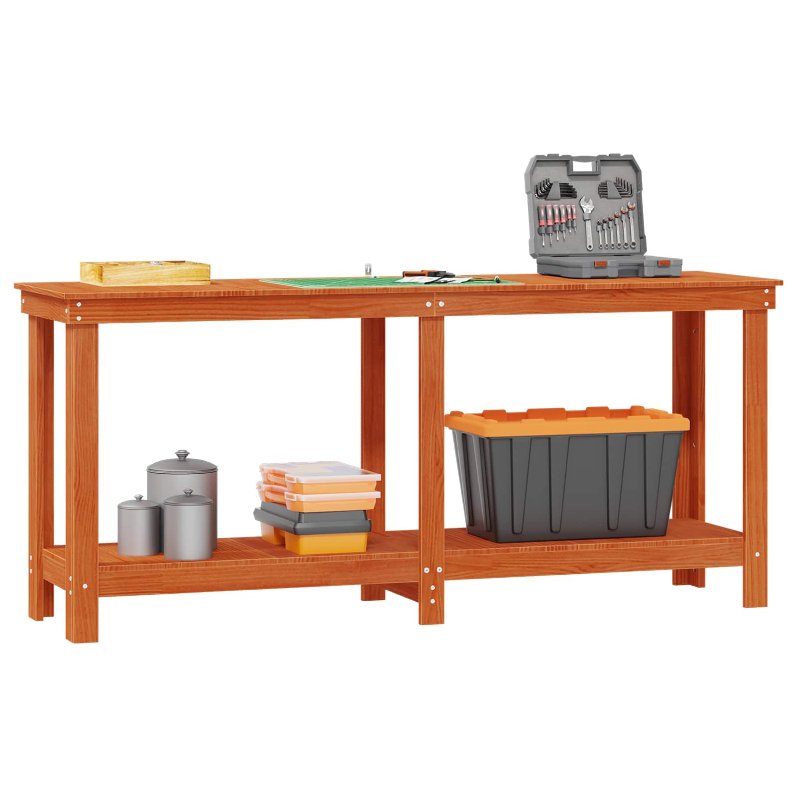 Werkbank 80x50x80 cm Massivholz Kiefer