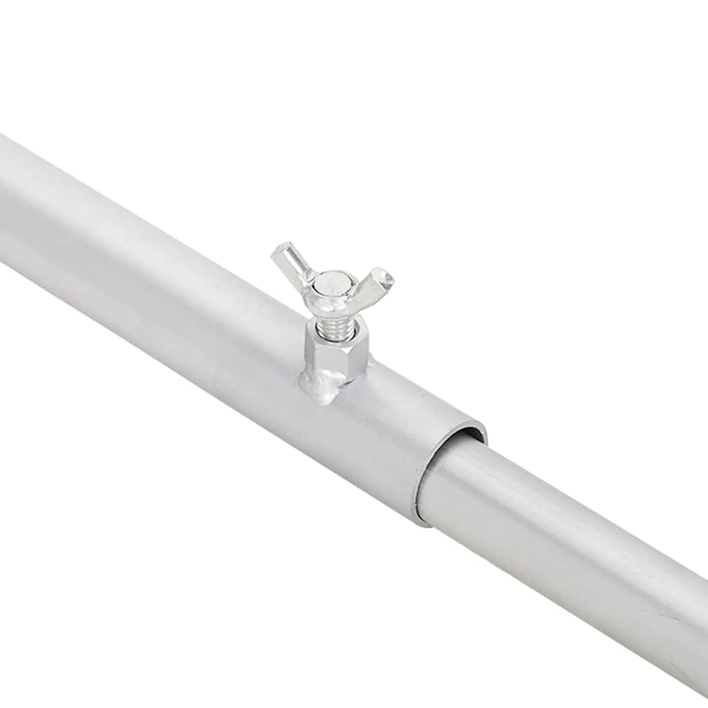 Planehalterung für Anhänger 2 Stk. Silber 102-155 cm Aluminium