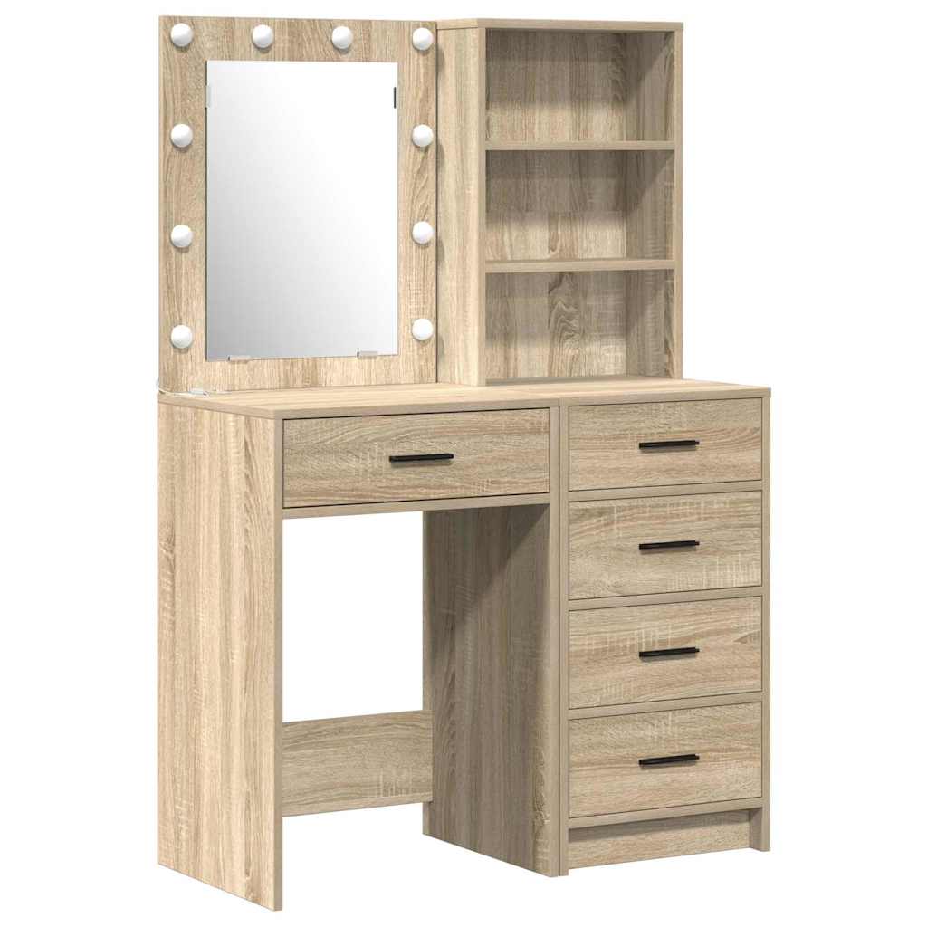 Schminktisch 2 pcs Weiß 50 x 41 x 135 cm Holzwerkstoff