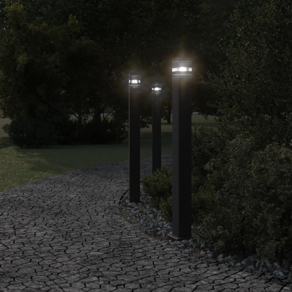Wegeleuchte Schwarz 50 cm Aluminium
