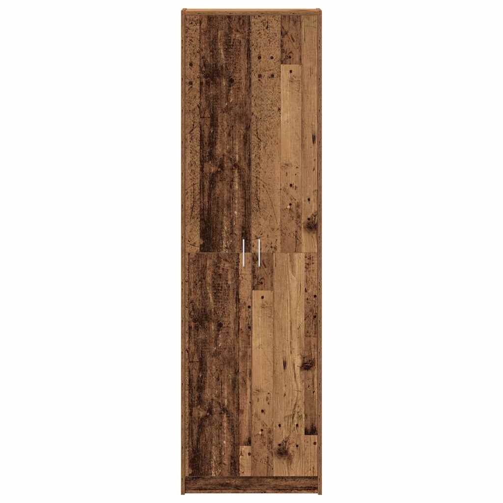 Kleiderschrank mit Regal Schwarz Eichen-Optik 55 x 25 x 189 cm