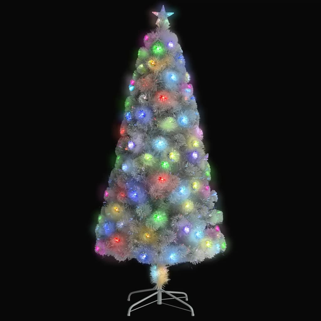 Vorbeleuchteter Weihnachtsbaum mit Ständer und LED 150 cm Glasfaser