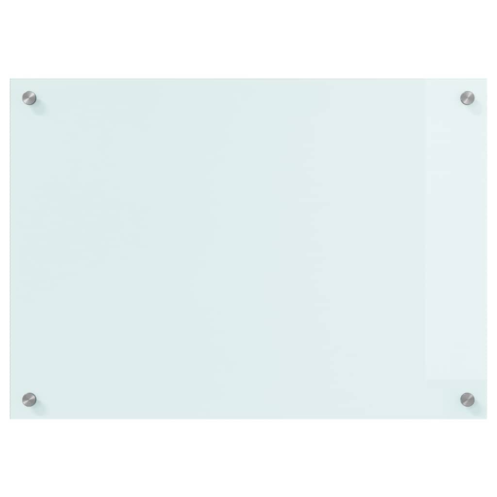 Küchenrückwand 2 pcs Weiß 70 x 40 cm Gehärtetes Glas