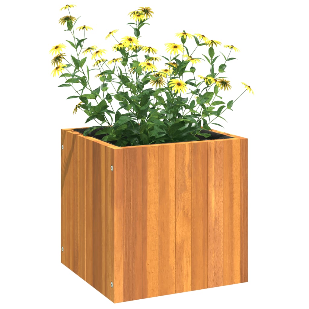 Pflanzkübel 25x25x25 cm Massivholz Akazie