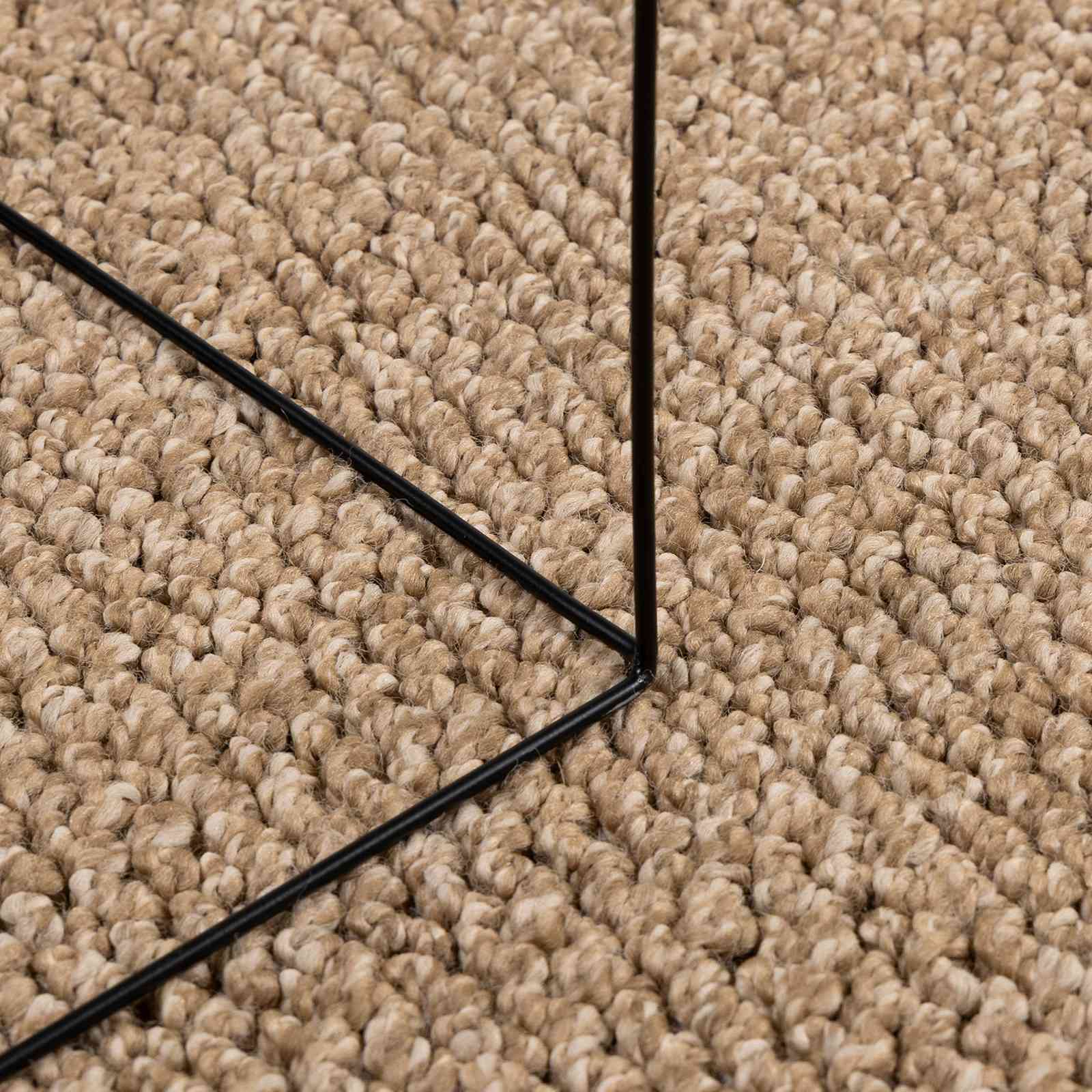 Bereichsteppiche Rechtwinklig AGIRA Natur 150 x 80 cm Polyester