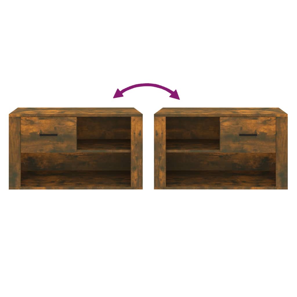 Schuhschrank Weiß 80x35x45 cm Holzwerkstoff