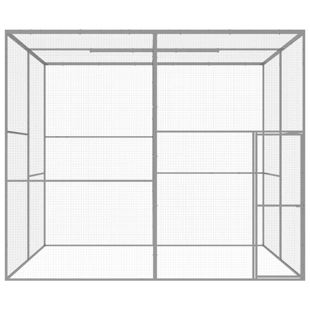 Katzenkäfig 1,5x1,5x1,5 m Verzinkter Stahl