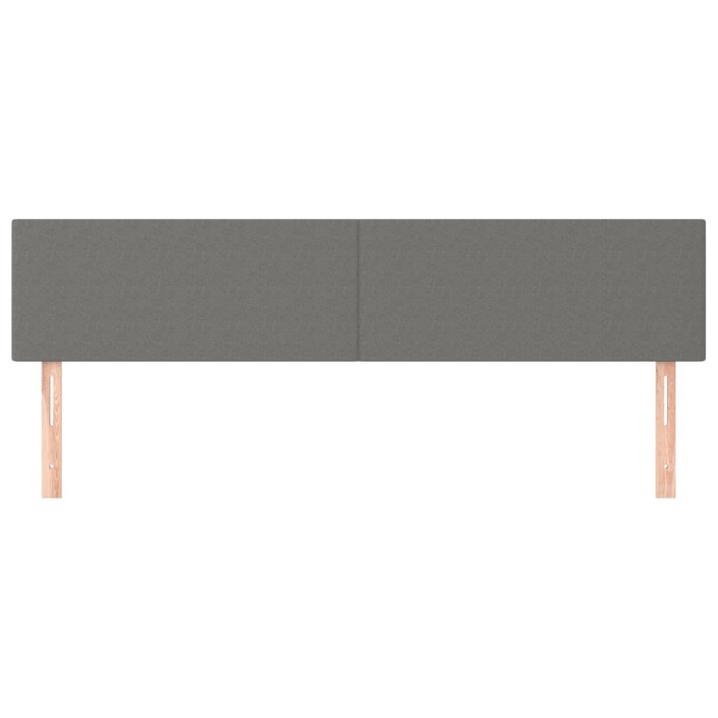 Kopfteil Hellgrau 80x5x118/128 cm Stoff