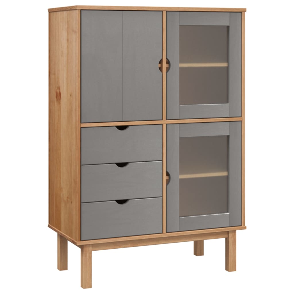 Highboard OTTA 85x43x125 cm Massivholz Kiefer