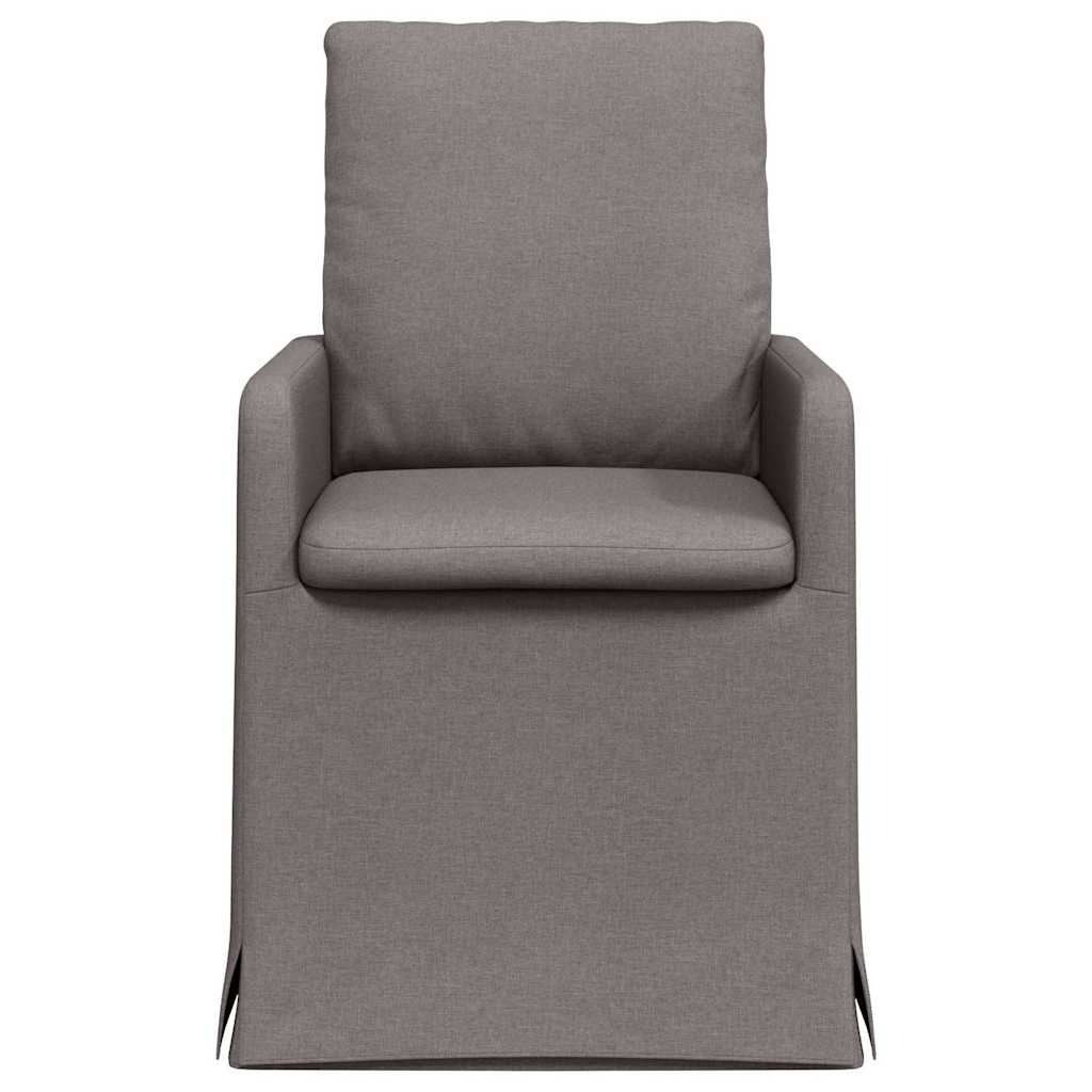 Esszimmerstühle 2 pcs Hellgrau 57 x 67 x 98 cm Stoff