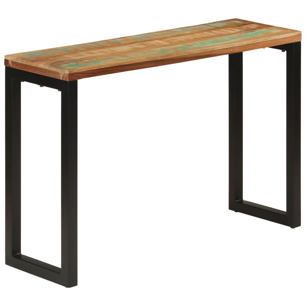 Konsolentisch 120x35x76 cm Stahl und Massivholz Mango