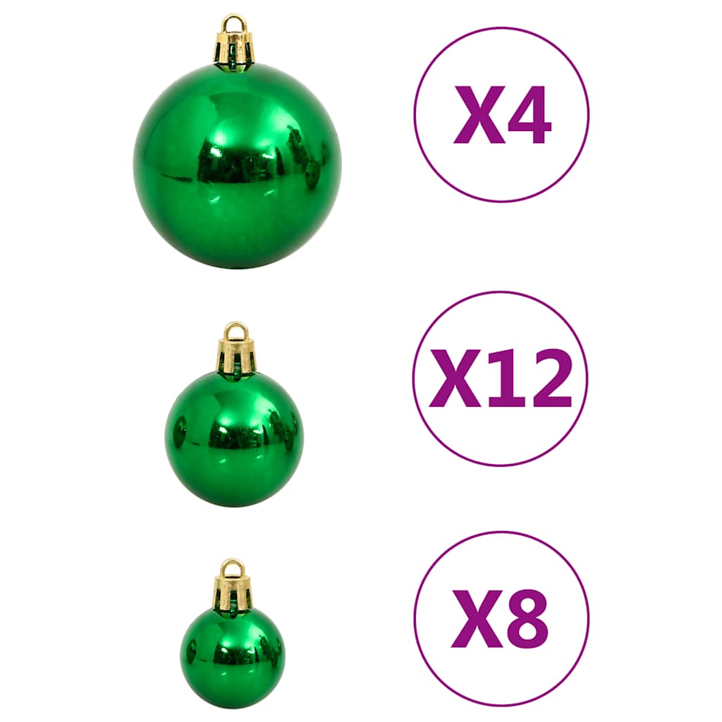 111-tlg. Weihnachtskugel-Set Golden Polystyrol