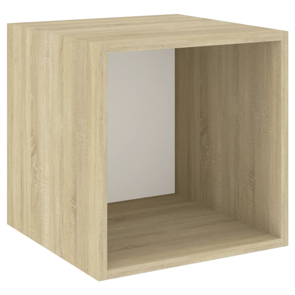 3-tlg. TV-Schrank-Set Grau Holzwerkstoff