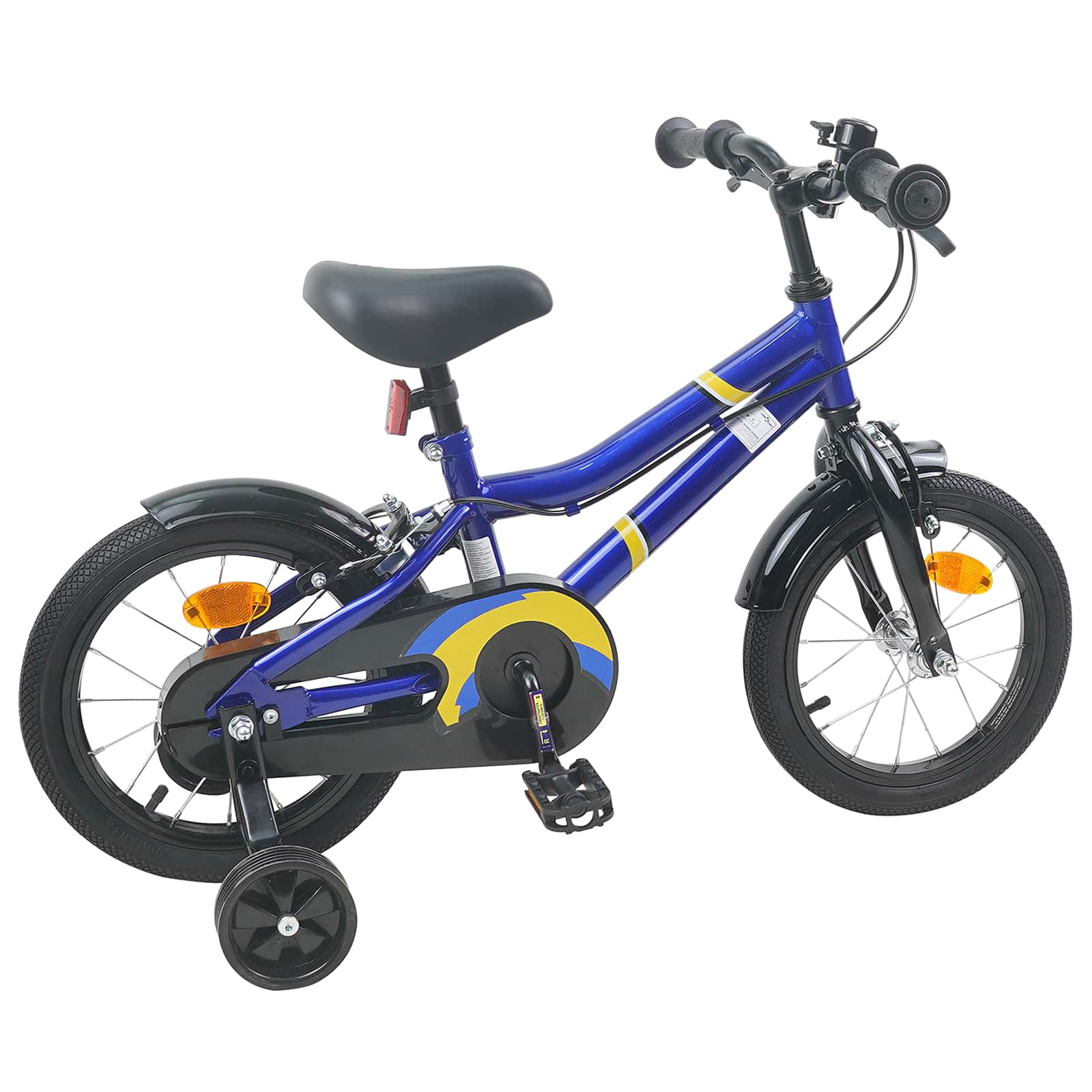 Kinderfahrrad 12 Zoll für 2-4 Jahre alt Schwarz Rot