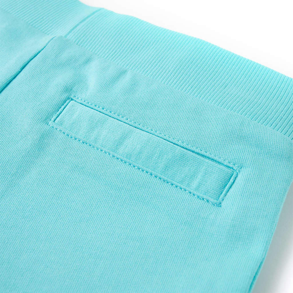 Kindershorts mit Kordelzug Blau Melange 116