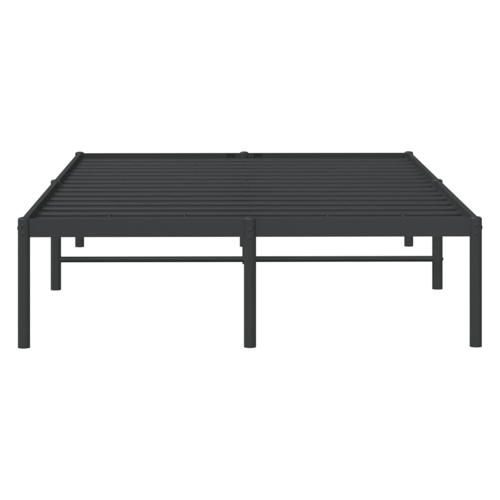 Bettgestell Metall Schwarz 75x190 cm