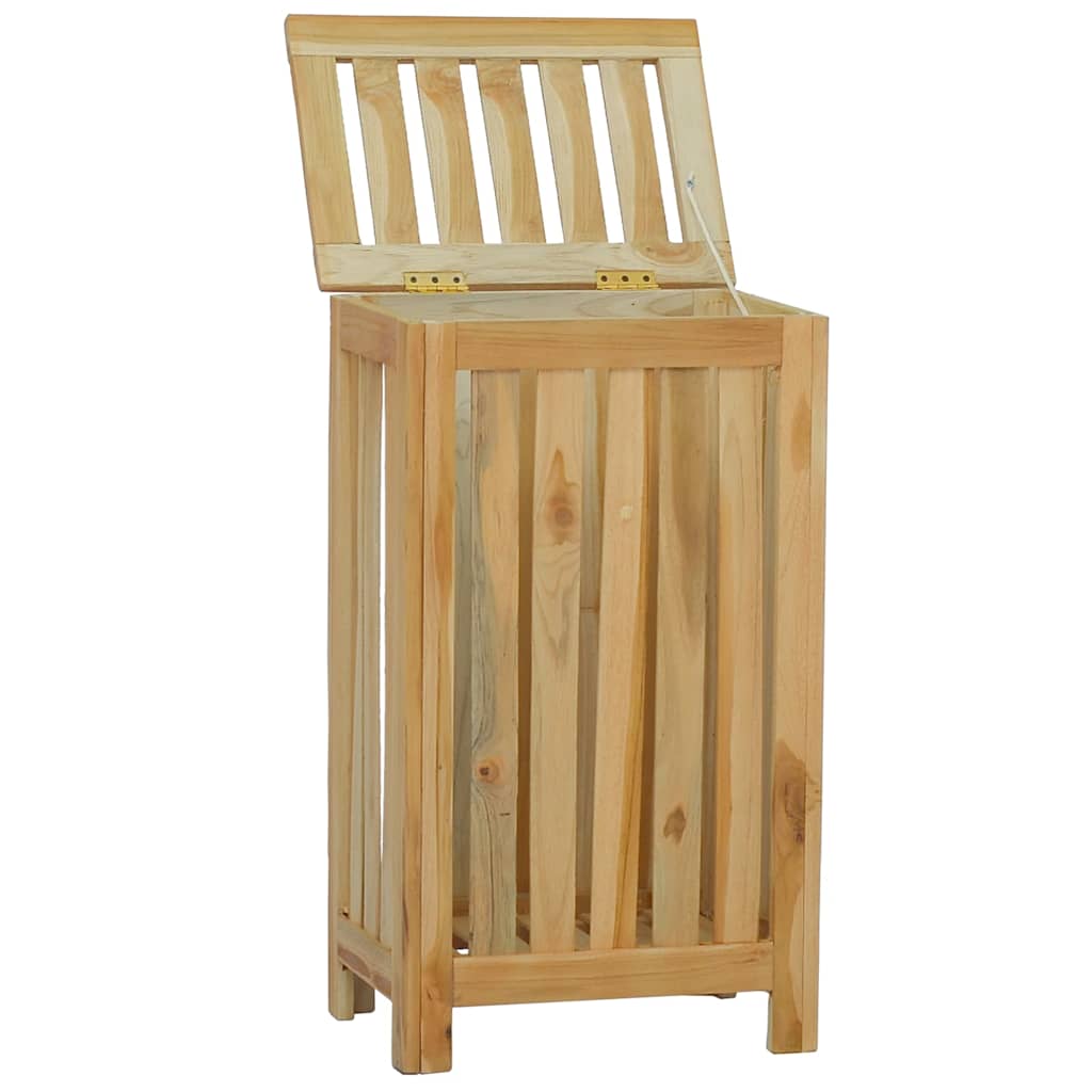Wäschekorb Natur 35 x 25 x 60 cm Massivholz Teak