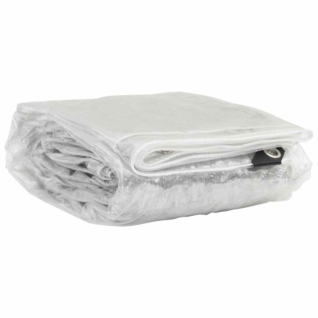 Transparente Plane mit Ösen 1x2 m PVC