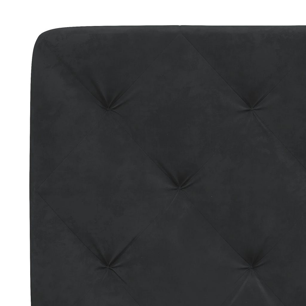 Bett mit Matratze Hellgrau 80x200 cm Samt