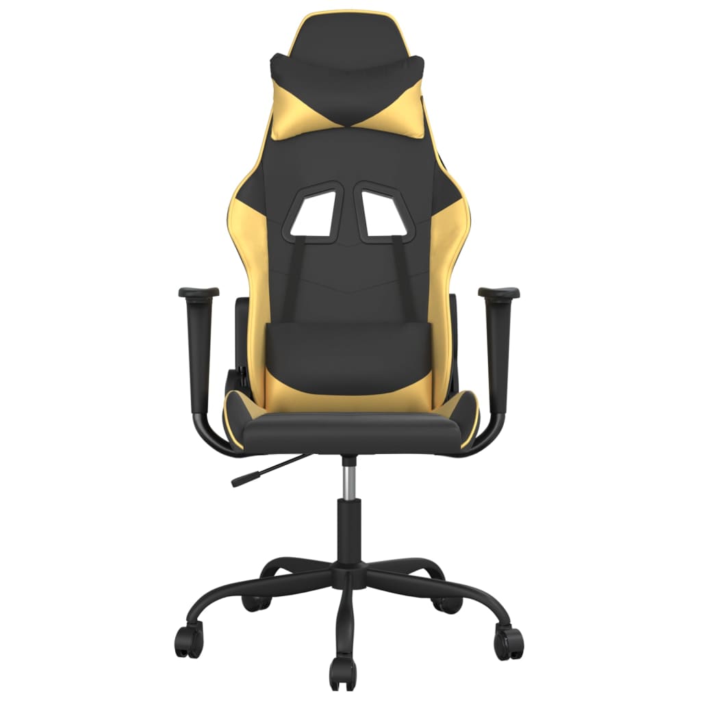 Gaming-Stuhl mit Massagefunktion Schwarz und Rot Kunstleder