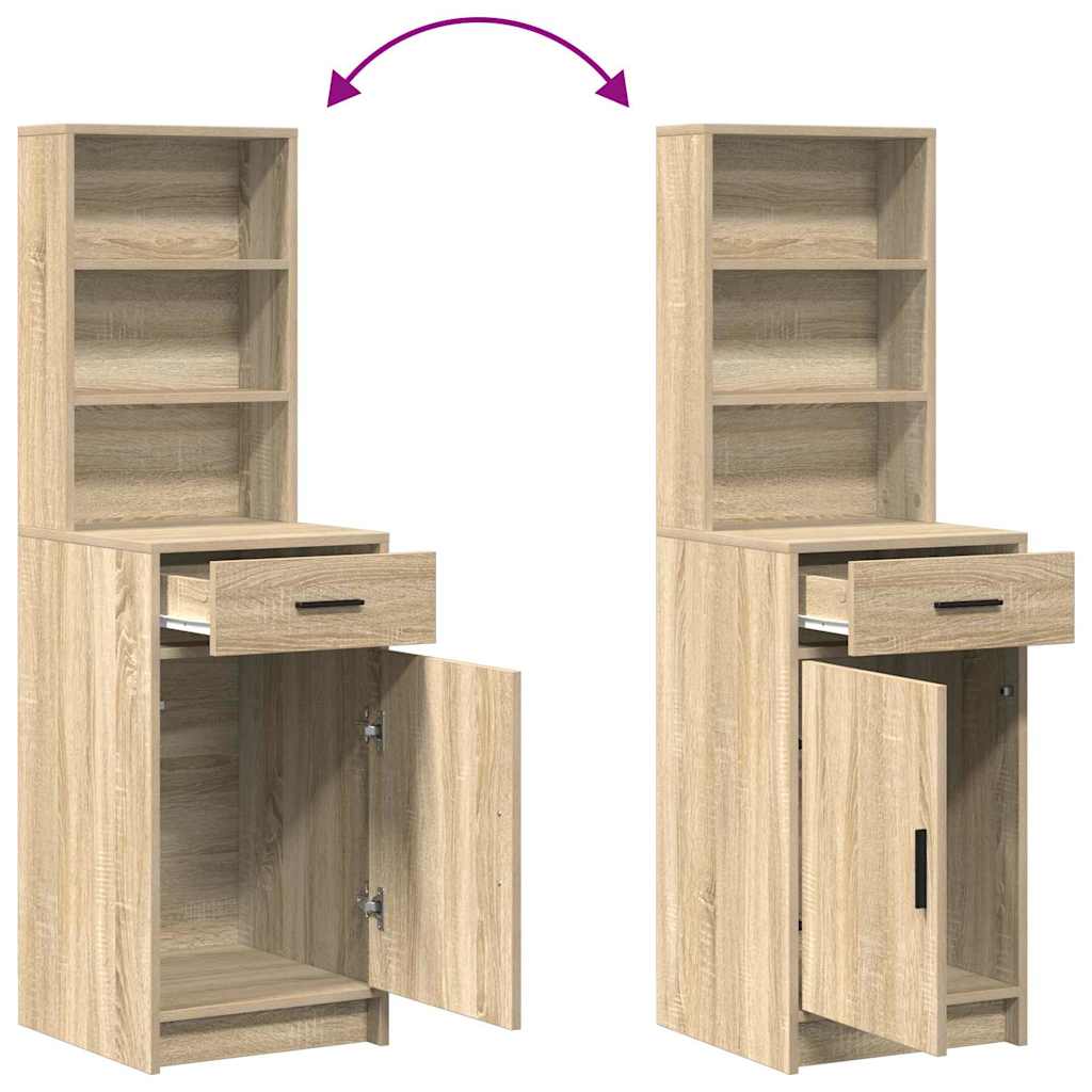 Schminktischset mit LED mit Schubladen 2 pcs Weiß Holzwerkstoff
