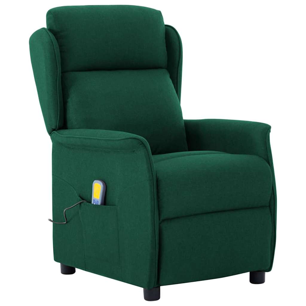 Massagesessel mit Kissen Hellgrau 93,5 x 67,5 x 101,5 cm Stoff