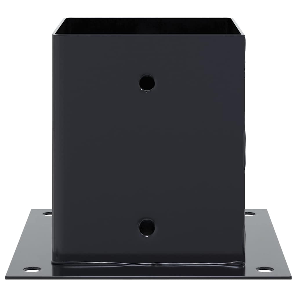 Pfostenträger Quadratisch 4Stk. Silber 46x46mm Verzinkter Stahl