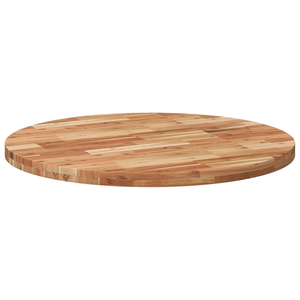 Tischplatte Rund Ø40x2 cm Massivholz Akazie