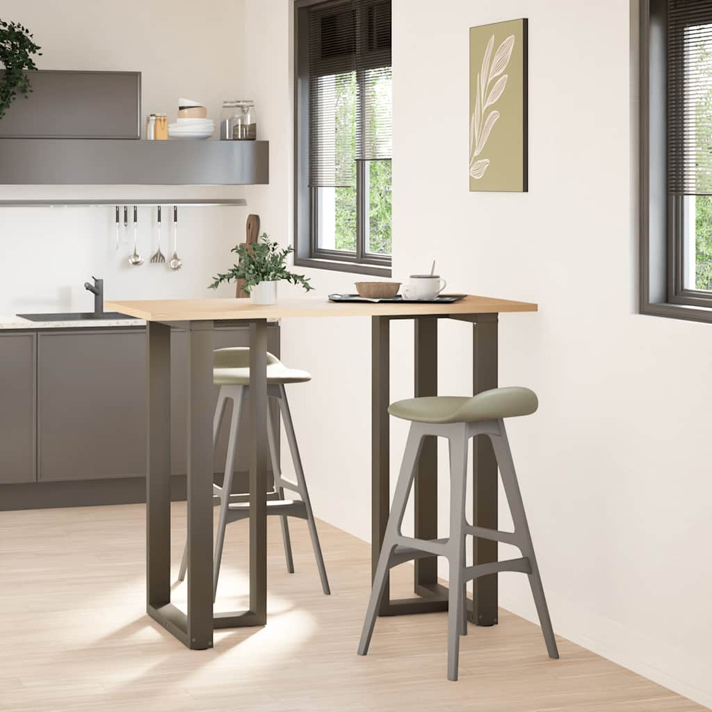 Couchtischbeine T-Form 2 Stk. Schwarz 30x25x(30-31) cm Stahl