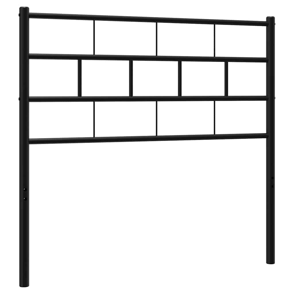 Ersatz-Kopfteil Metall Schwarz 100 cm