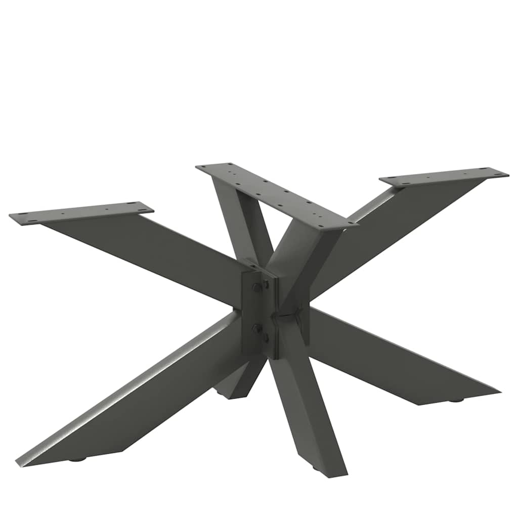 Couchtischbein in Spinnenform Naturstahl 98x58x(42-43) cm Stahl