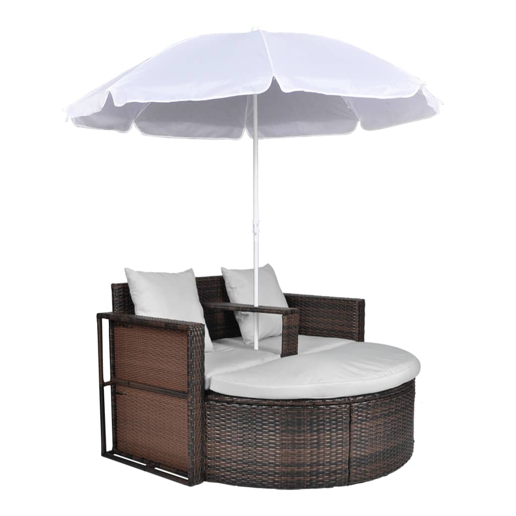 Garten-Sofa mit Kissen 8 pcs Beige und Hellgrau Poly-Rattan