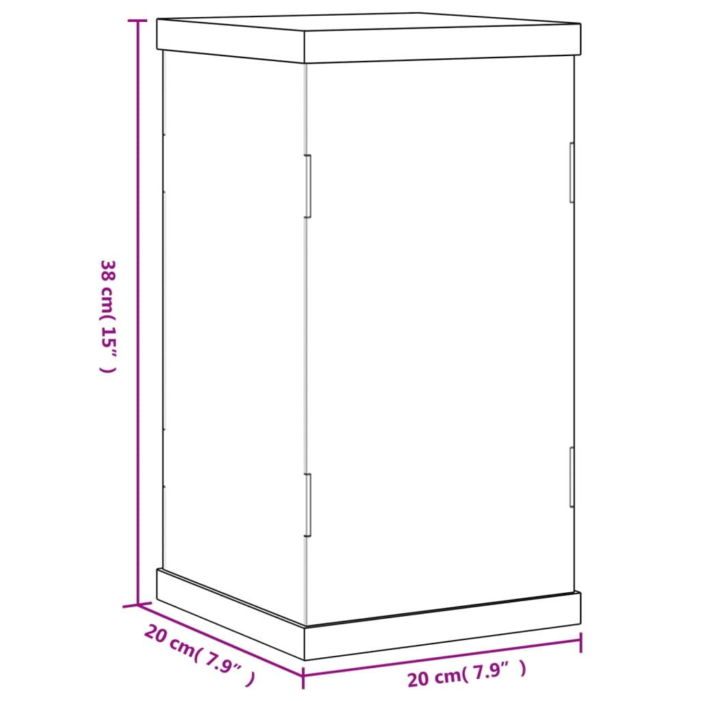 Vitrine Transparent 17x12x25 cm Acryl