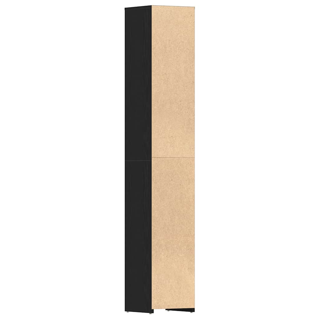 Badezimmerschrank Weiß 30x30x183,5 cm Holzwerkstoff