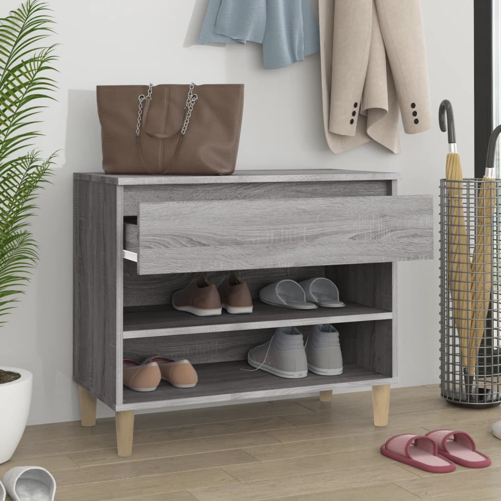 Schuhregal Weiß 70x36x60 cm Holzwerkstoff