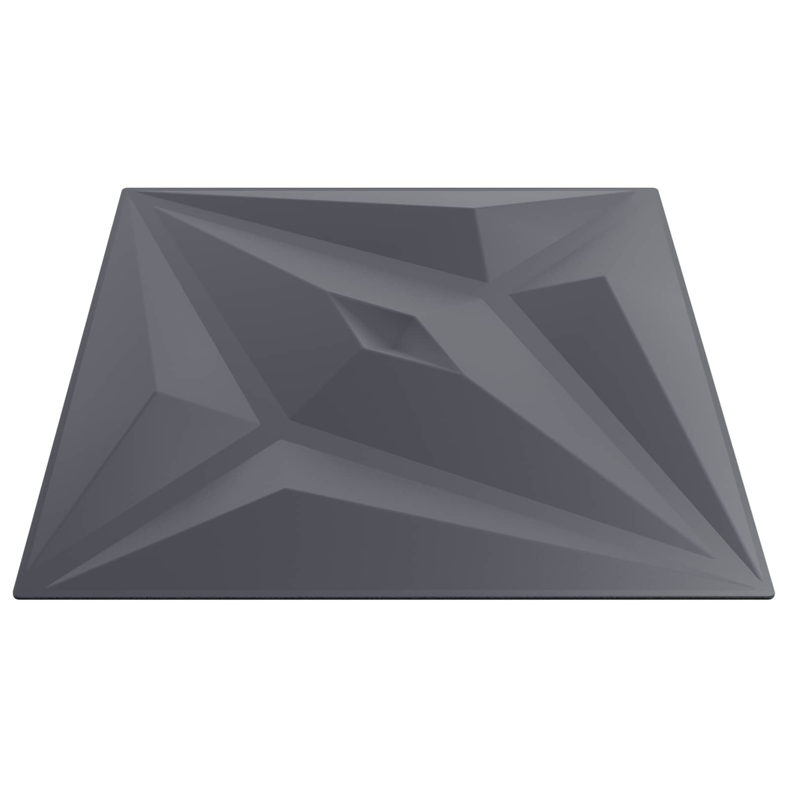 Wandpaneele 12 pcs Diamant Weiß 50 x 50 cm XPS Schaum
