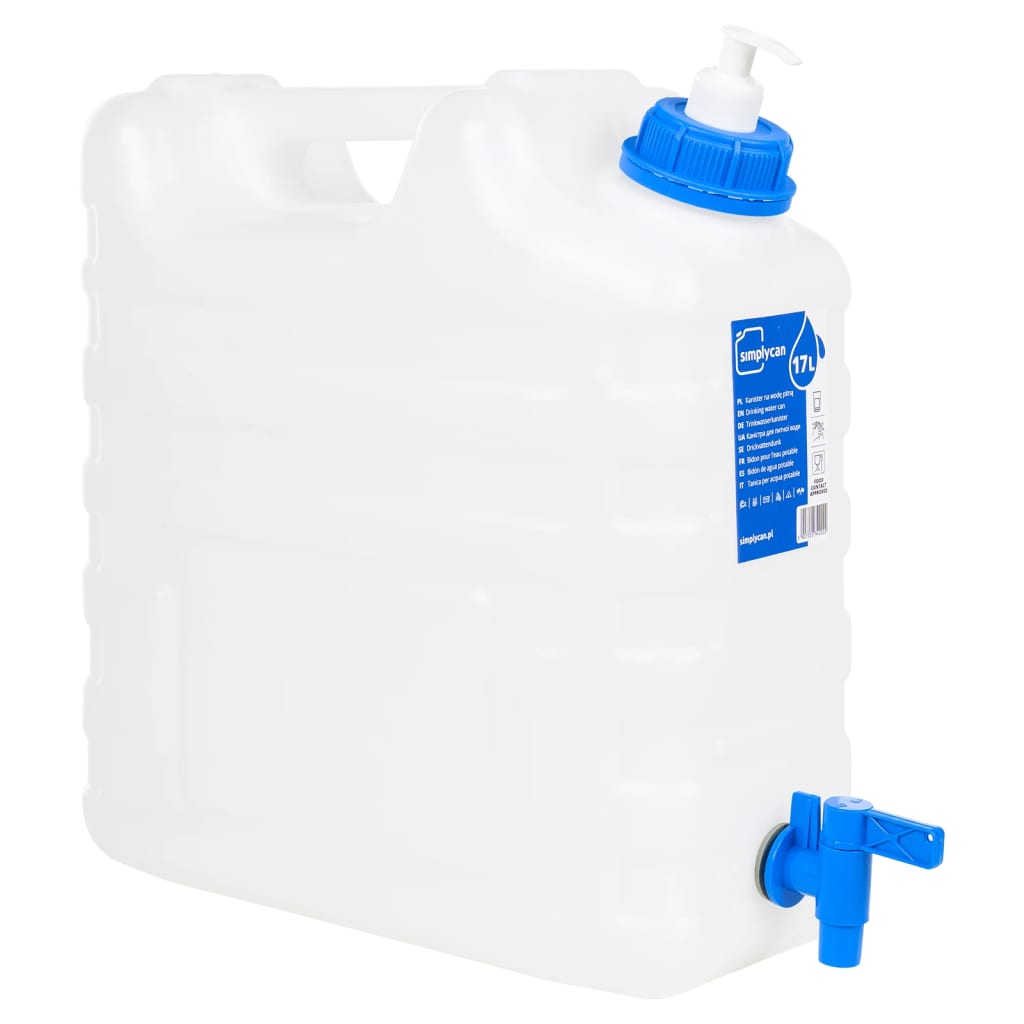 Wasserbehälter mit Hahn Transparent 10 L Kunststoff